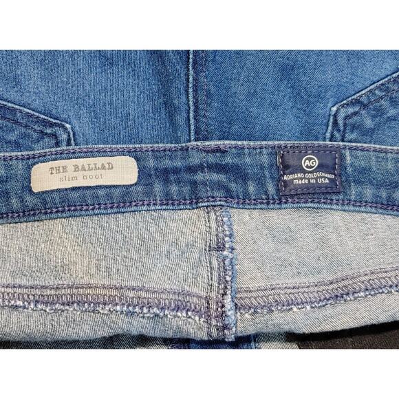 Adriano Goldschmied AG The Ballad Slim Boot Denim Jeans Dark Wash Womens 30R - Picture 3 of 7